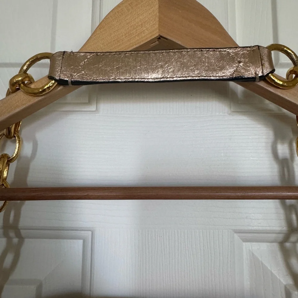 Marc Jacobs rose gold metallic quilted handbag - Picture 5 of 14